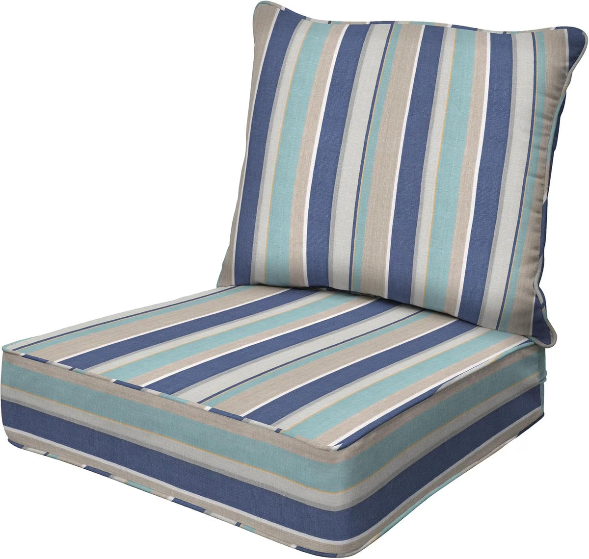AWFHHT Outdoor Deep Seat, 24" W x 23" D, Zaire Outdoor Chair Cushion