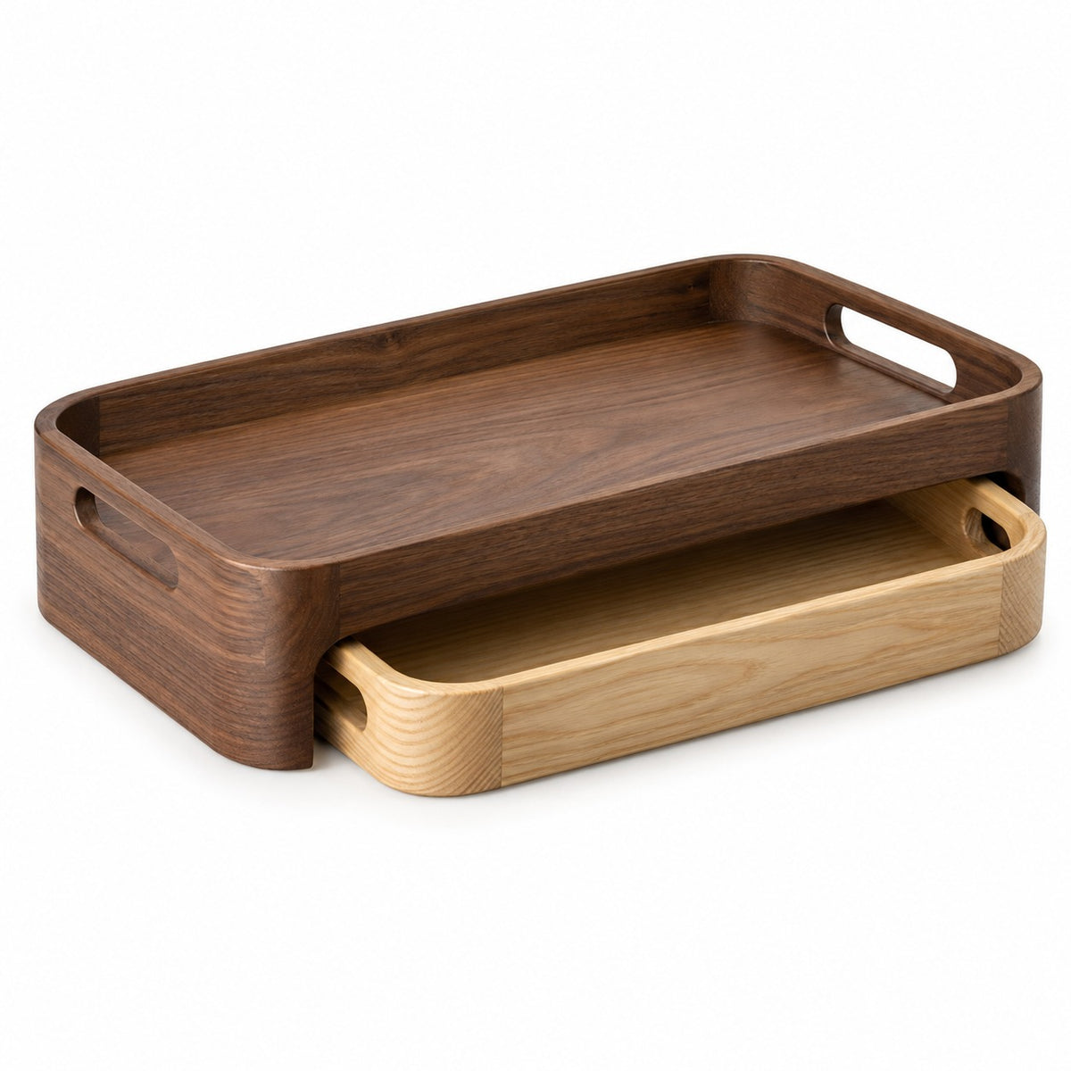 Two-Piece Nesting Serving Tray Set