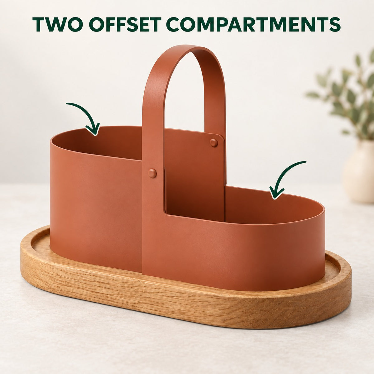Handled Tabletop Napkin and Condiment Caddy