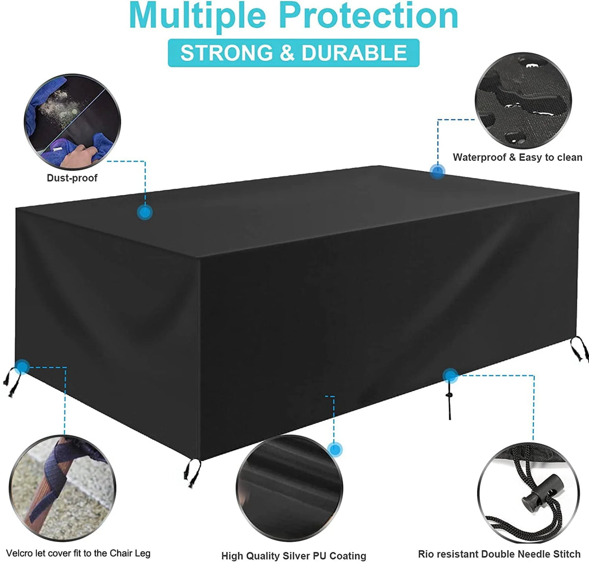 Patio Furniture Covers Waterproof,71 x 47 x 30 inch outdoor furniture cover waterproof,Dinosam Durable Outdoor Furniture Cove