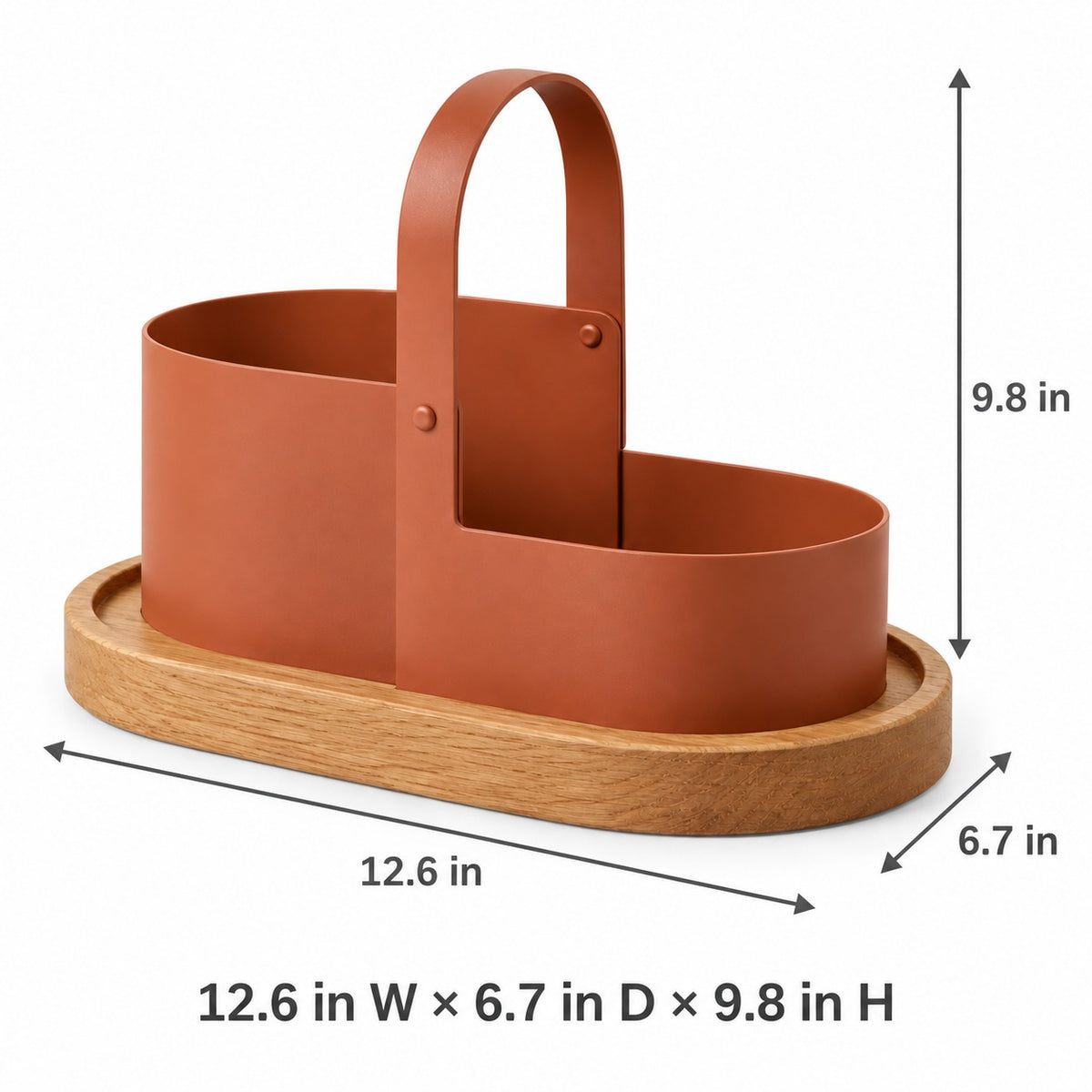 Handled Tabletop Napkin and Condiment Caddy