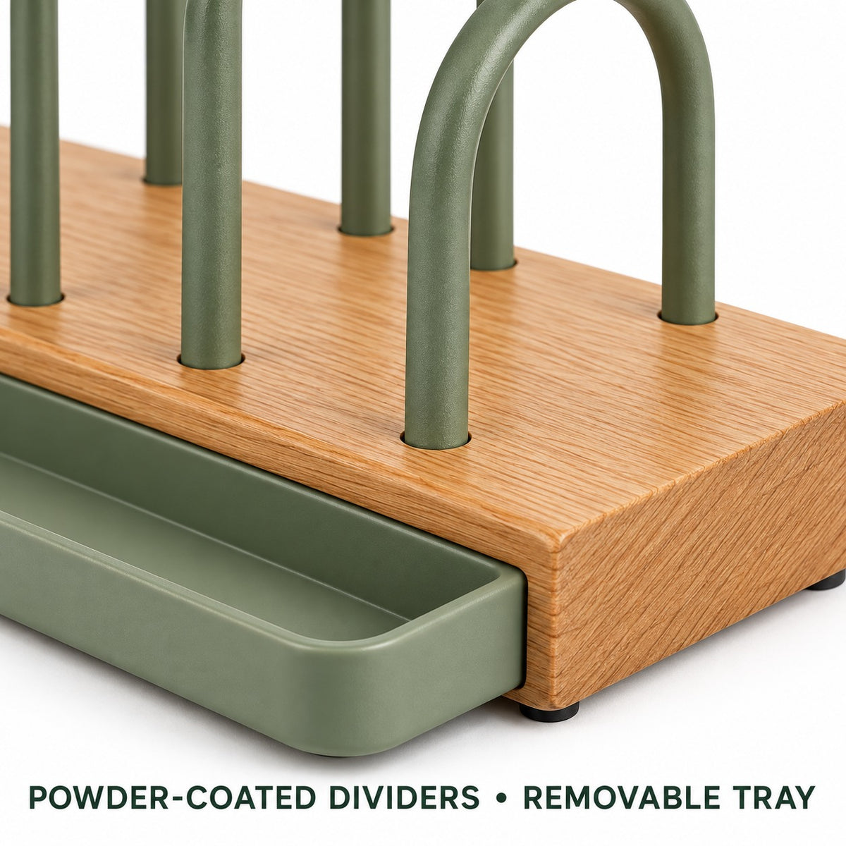 Five-Slot Pan and Lid Organizer Rack