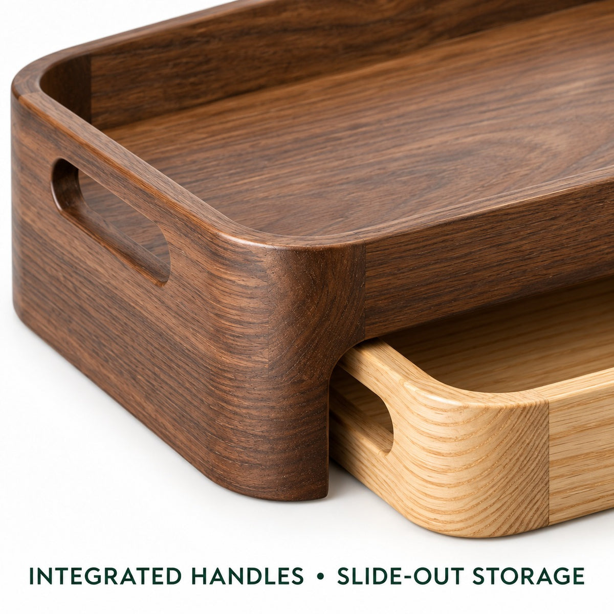 Two-Piece Nesting Serving Tray Set