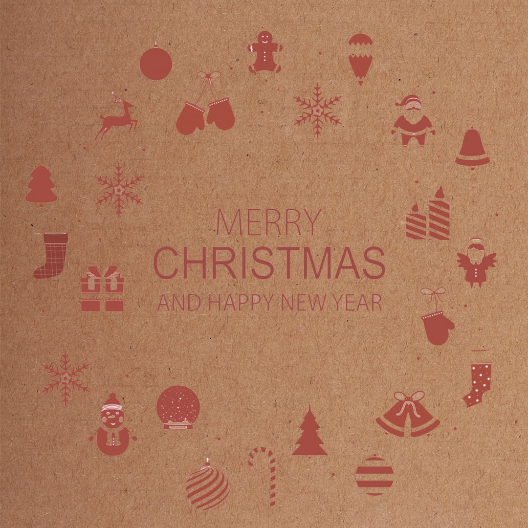 Ucanpack Christmas Shipping Boxes 10 x 5 x 3" - Xmas New Year Printed Holiday Mailing Boxes - Holiday Shipping Box Made In US