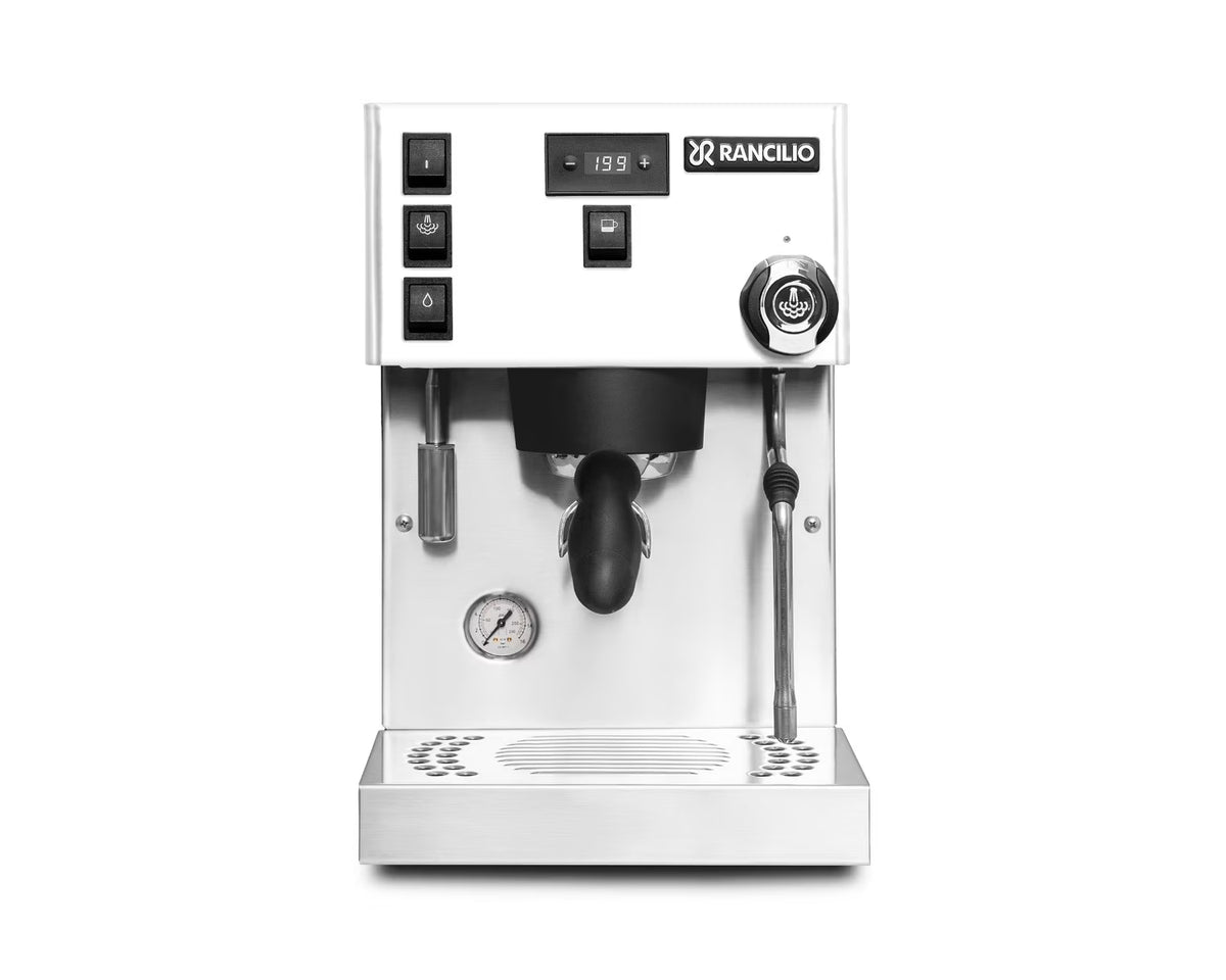 Rancilio Silvia Pro X Espresso Machine - Dual Boiler - PID Control - Shot Timer - (White)