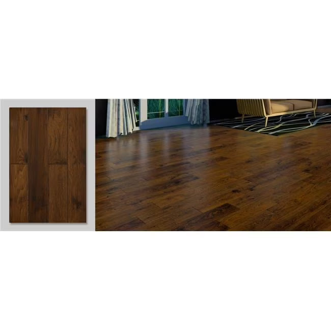 East West Furniture SP-7HH05 Sango Premier Engineered Wood Flooring - European Oak - 1/2 in x 7 in x Random Length Handscrape