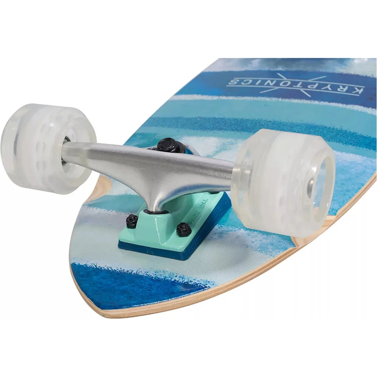 Kryptonics Super Fat Cruiser Complete Skateboard ("30.5'' x 9.75'') - Blue-Fish