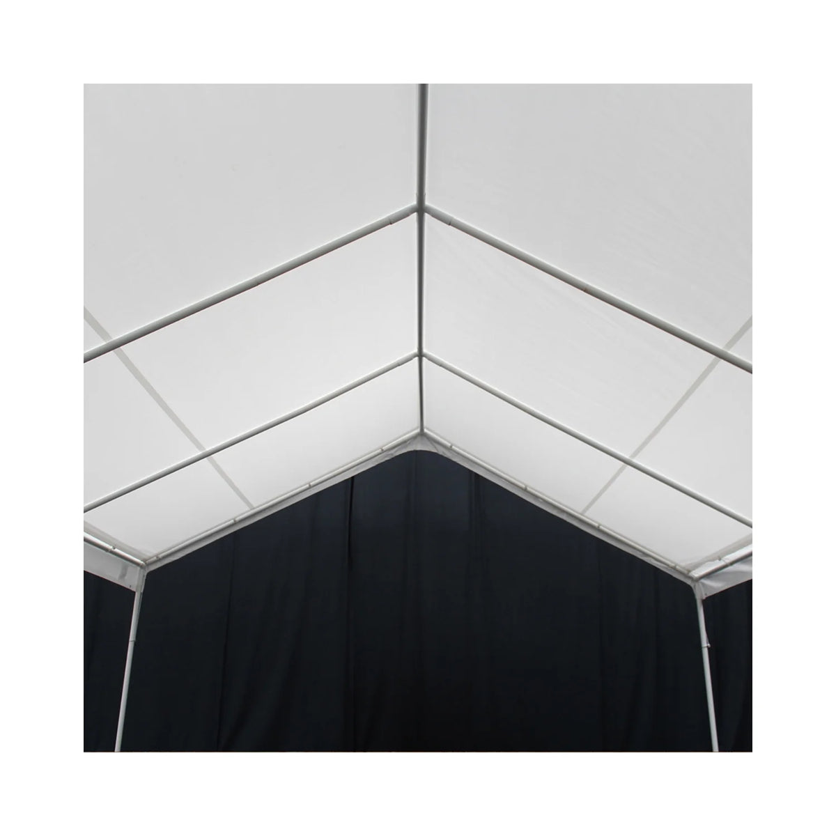 King Canopy 18' x 27' White Drawstring Carport Canopy Cover