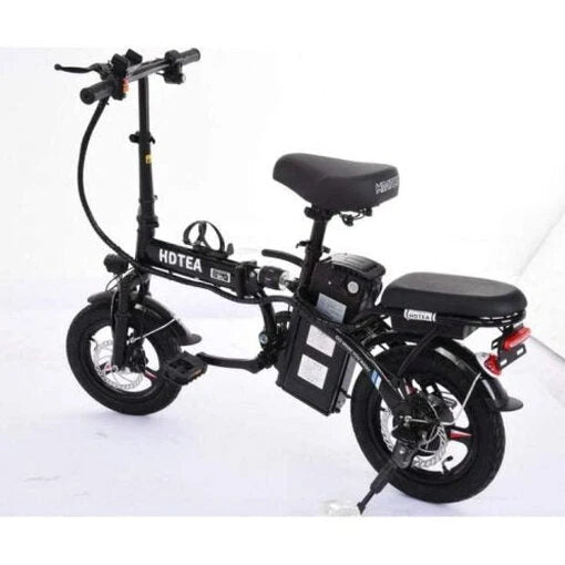 Folding Electric Bike 250W, 14 Inch, LCD Display, Removable Battery, Dual Disc Brake, Black