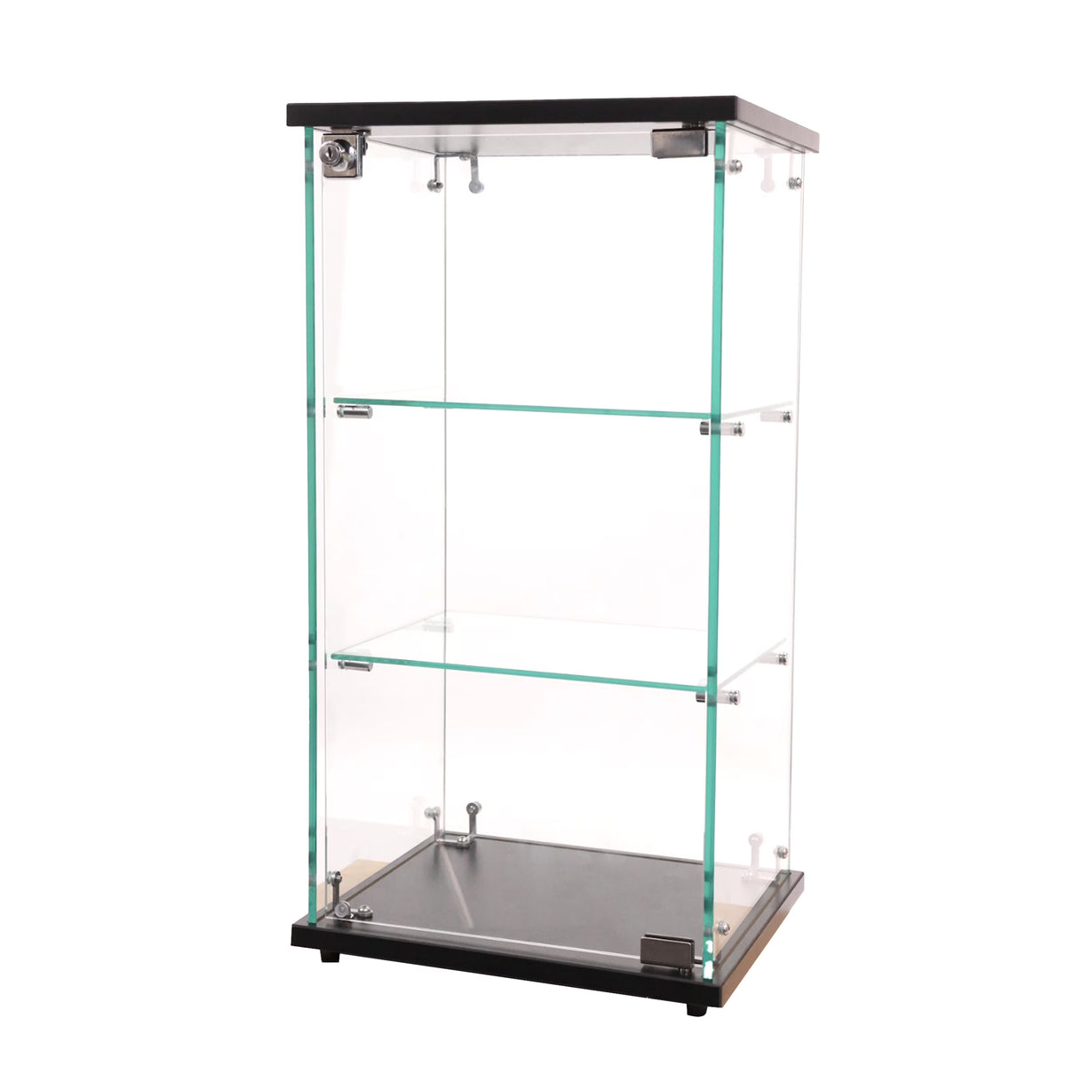 SSWBasics Infinity Countertop Glass Display Case (Ready to Assemble) - 12-1/4"W x 14-1/4"D x 27-1/4"H - Showcase Cabinet Book
