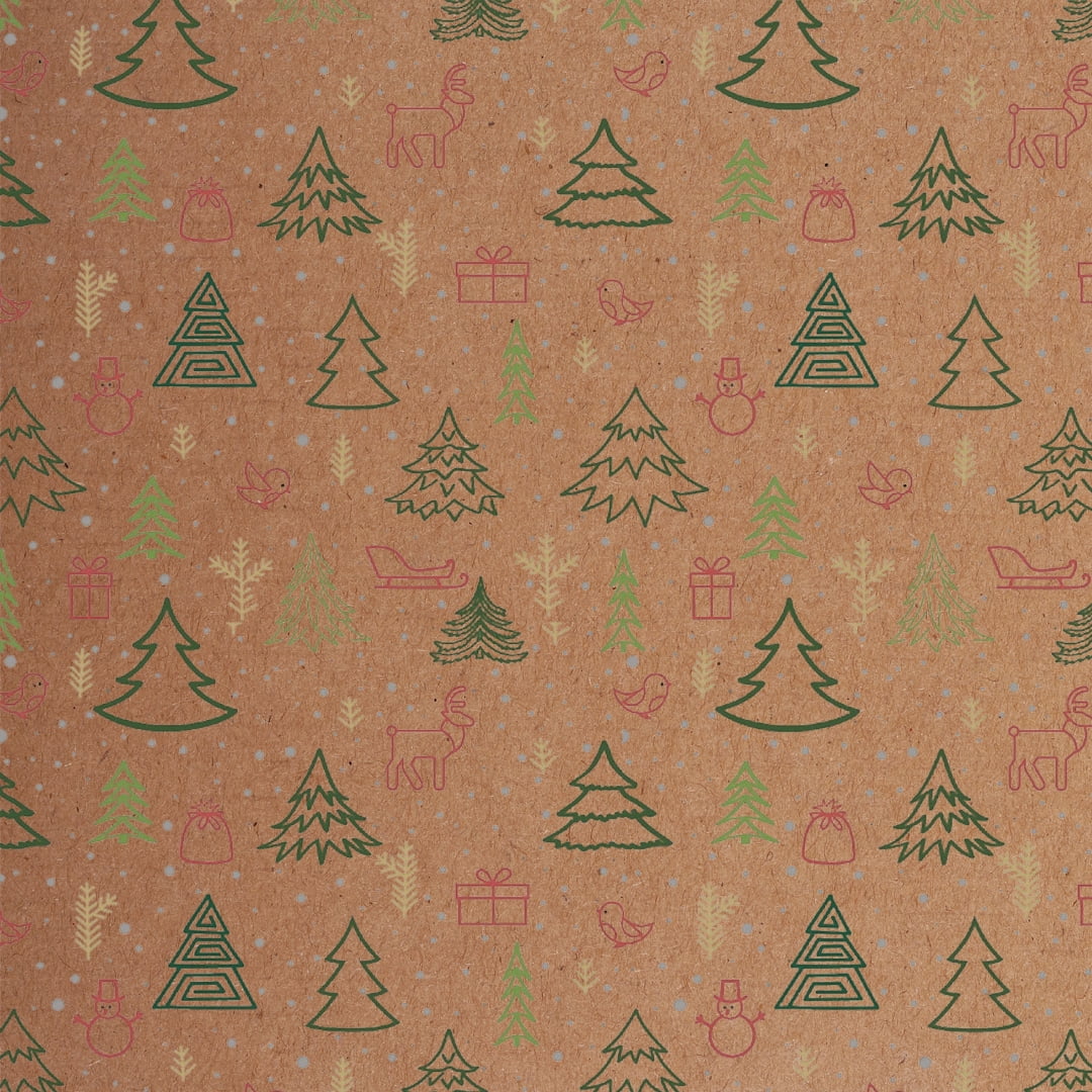Ucanpack Christmas Mailing Boxes 11 x 11 x 5" - Winter Forest Printed Christmas Boxes - Holiday Shipping Box Made In USA Holi