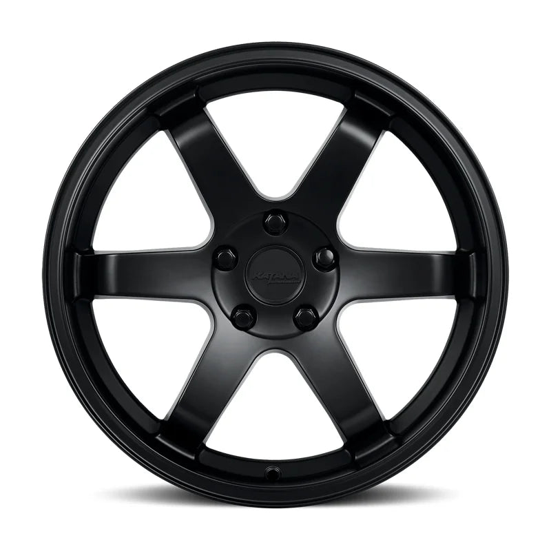4 x Katana KR08 Matte Black Wheels 5x114.3 18x8 +40et Racing Performance Rims