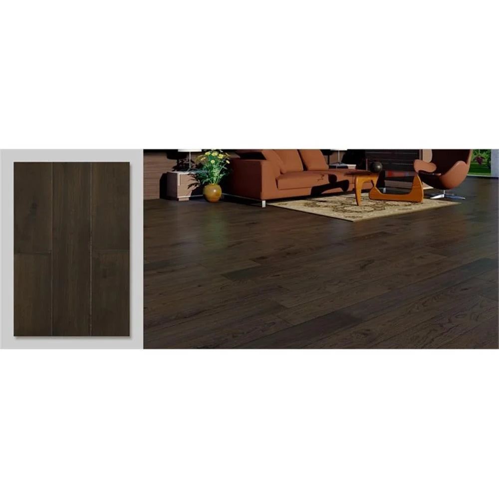 East West Furniture SP-7HH05 Sango Premier Engineered Wood Flooring - European Oak - 1/2 in x 7 in x Random Length Handscrape