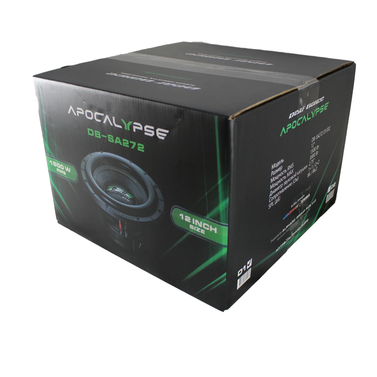 2 x Deaf Bonce Apocalypse DB-SA272 12" 1-Ohm 6000W Subwoofer New