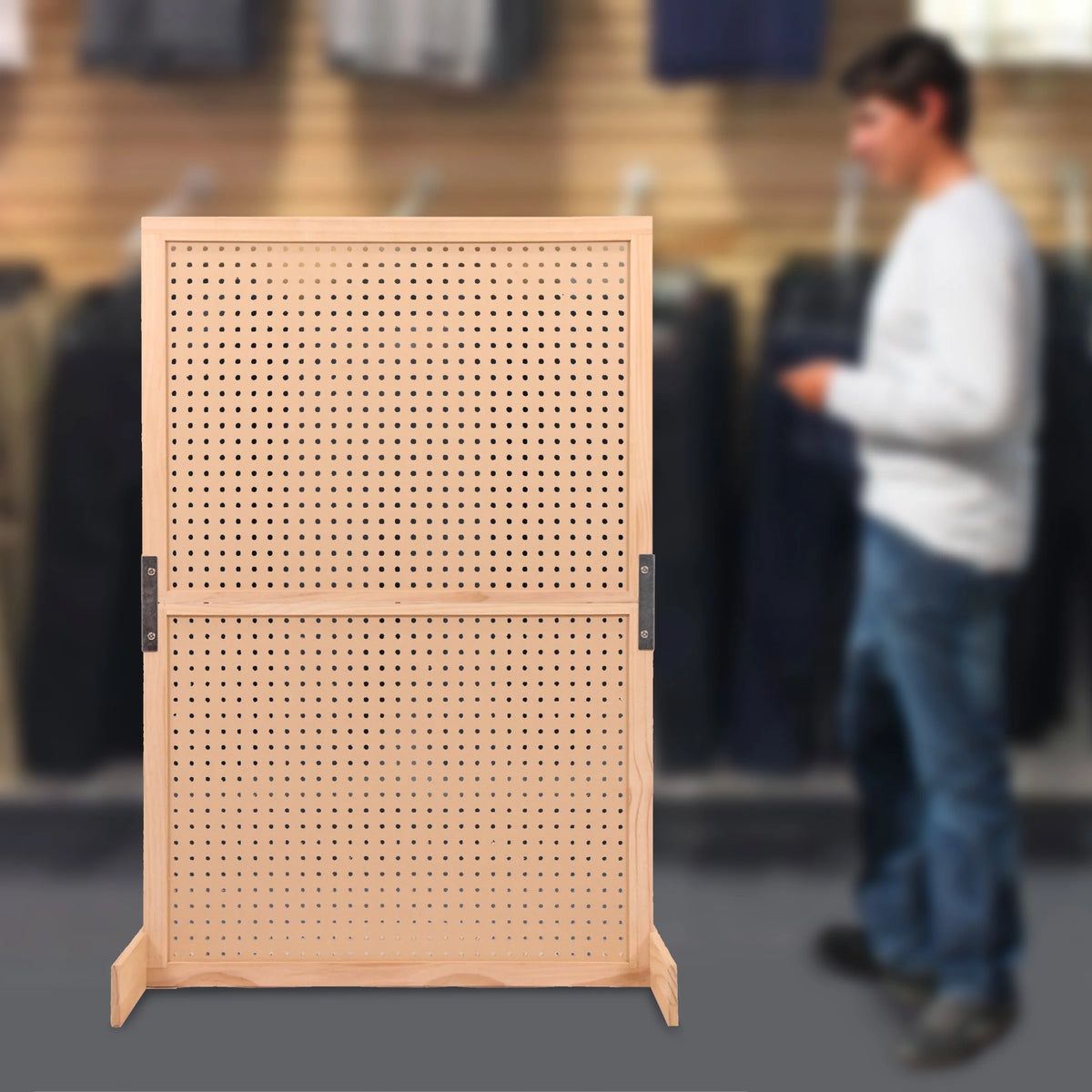 SSWBasics Peg Board Display Stand for Jewelry and Accessories - 32" W x 48"H - Standing