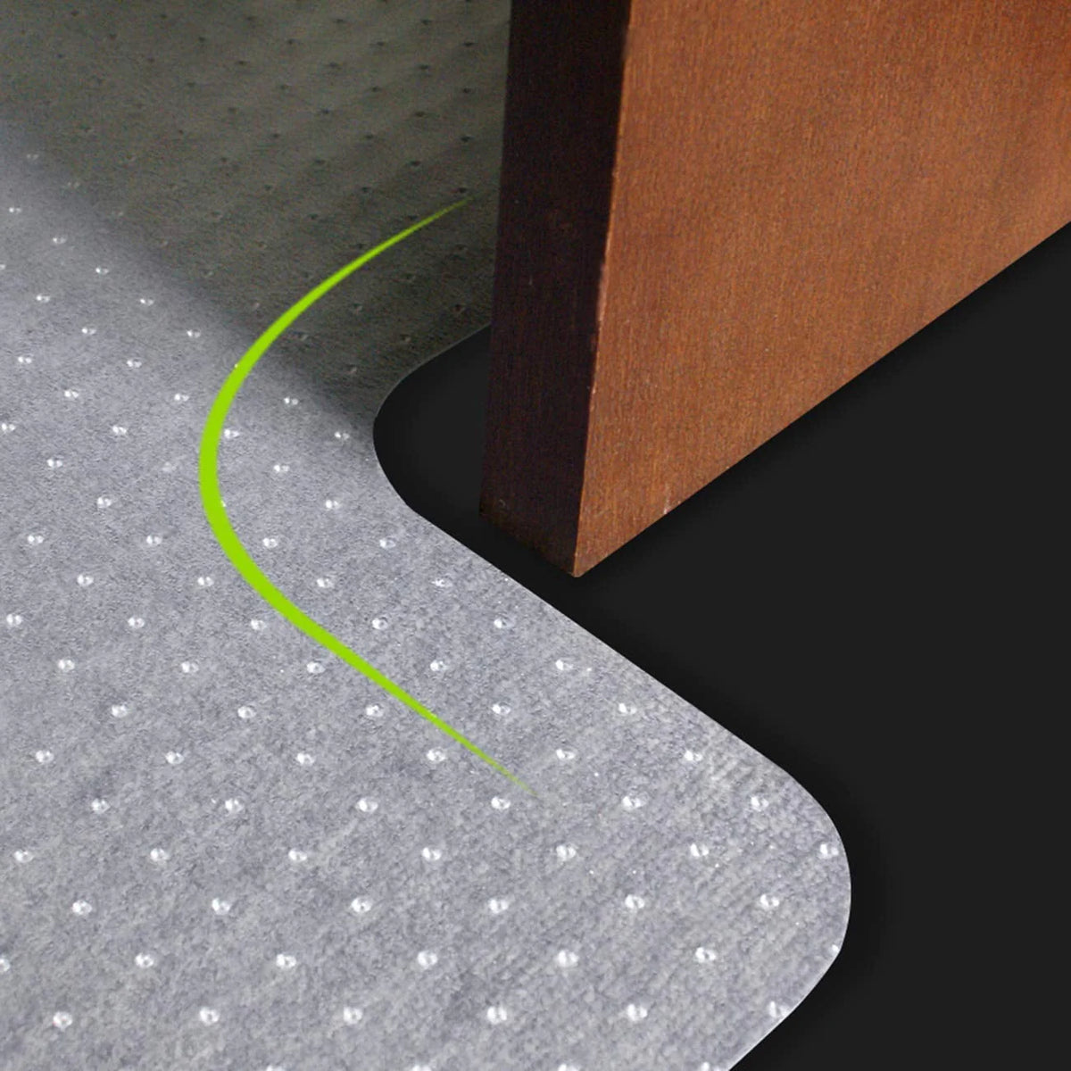 ZENSTYLE 48" X 36" X 1/8" Heavy Duty Carpet Chair Mat w/Lip, Transparent Chair mat for Office Chair Rug Carpet Floor Computer