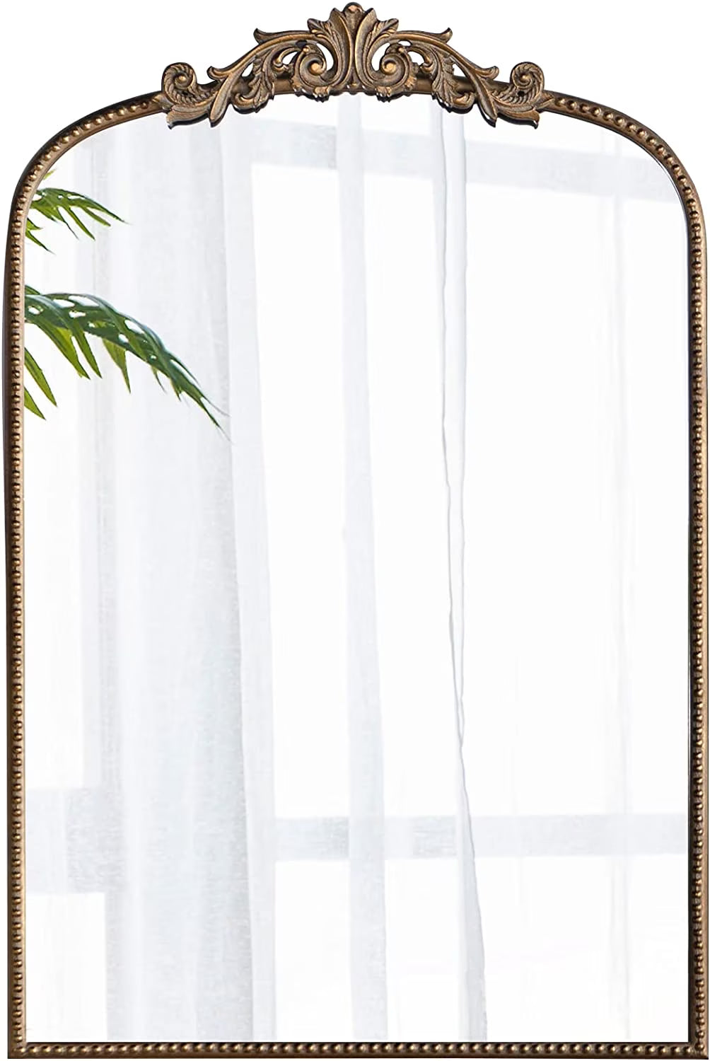 A&B Home Arched Mirror - 24" x 36" Gold Mirror for Wall Decor