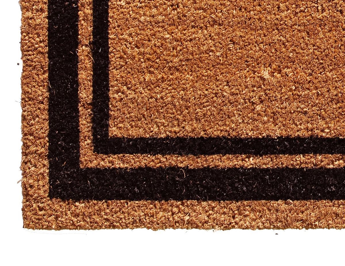 Calloway Mills Black Border 36" x 72" Monogram Doormat (Letter B)