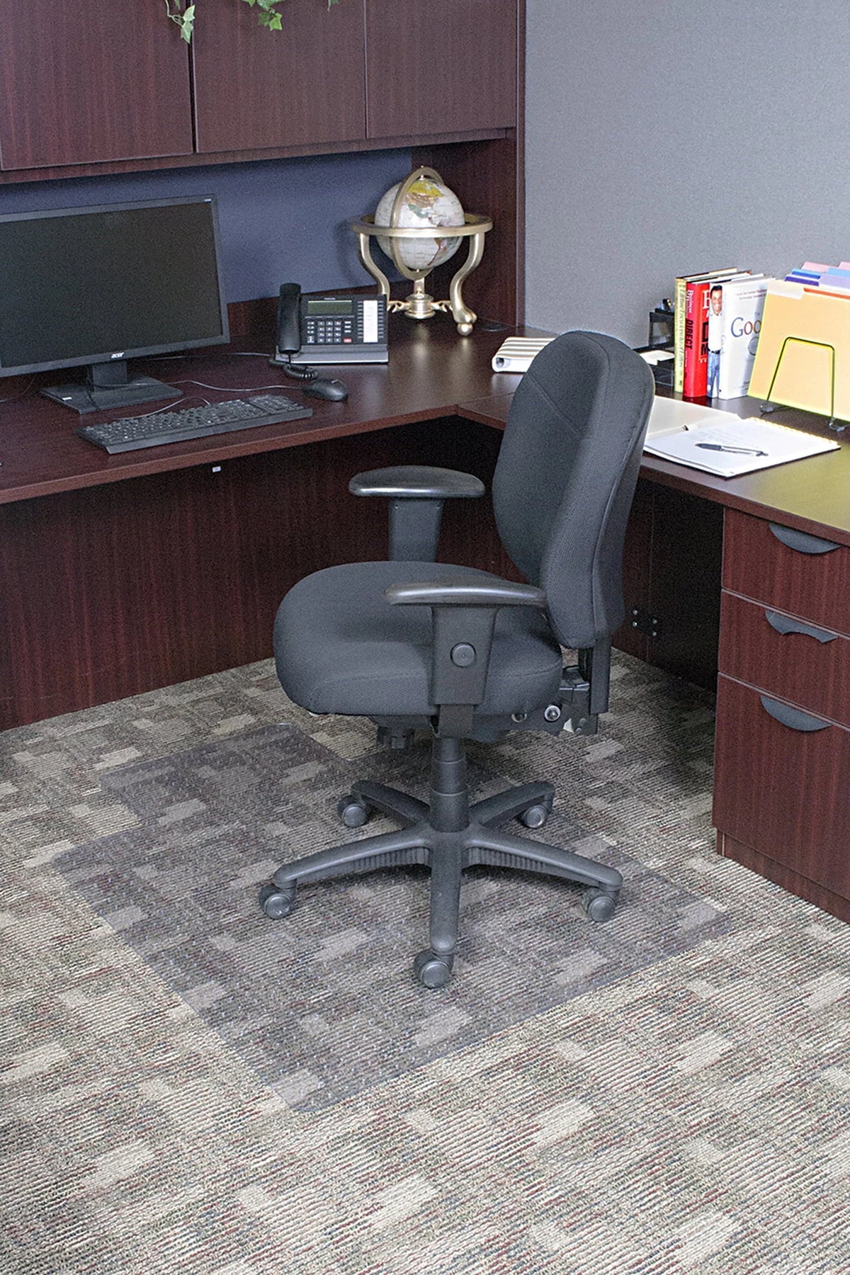Dimex Office Chair Mat for Low Pile Carpet with Lip 36" x 48"