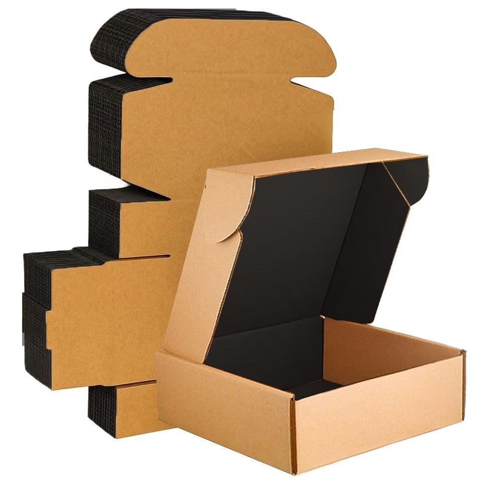 UCANPACK Black Mailer Boxes 30 x 17 x 8" (Color Inside) - 10 Pack Medium Cardboard Boxes, 30x17x8 Shipping Boxes - Custom Mai
