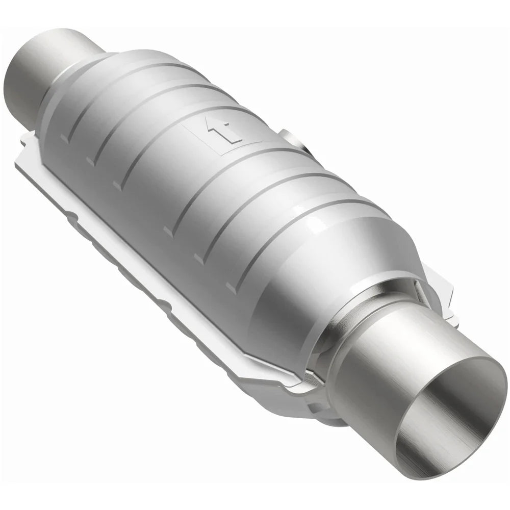 MagnaFlow Conv Univ 2.5in Inlet/Outlet Center/Center Round 11in Body L x 5.125in W x 15in Overall L Fits select: 1997-2020 FO