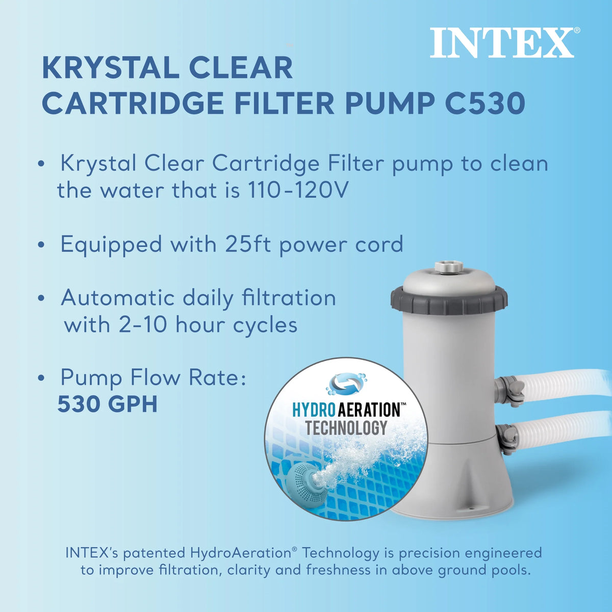 INTEX Metal Frame 12 x 30 Above Ground Swimming Pool with Filter Pump