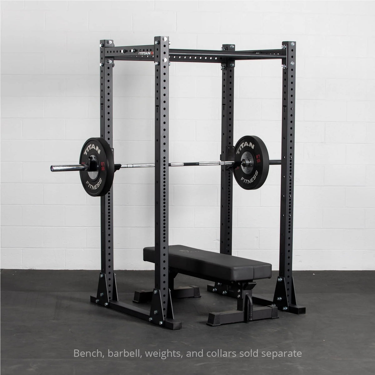 Titan Fitness X-3 Series Flat Foot Power Rack 82-in. H 30-in. D