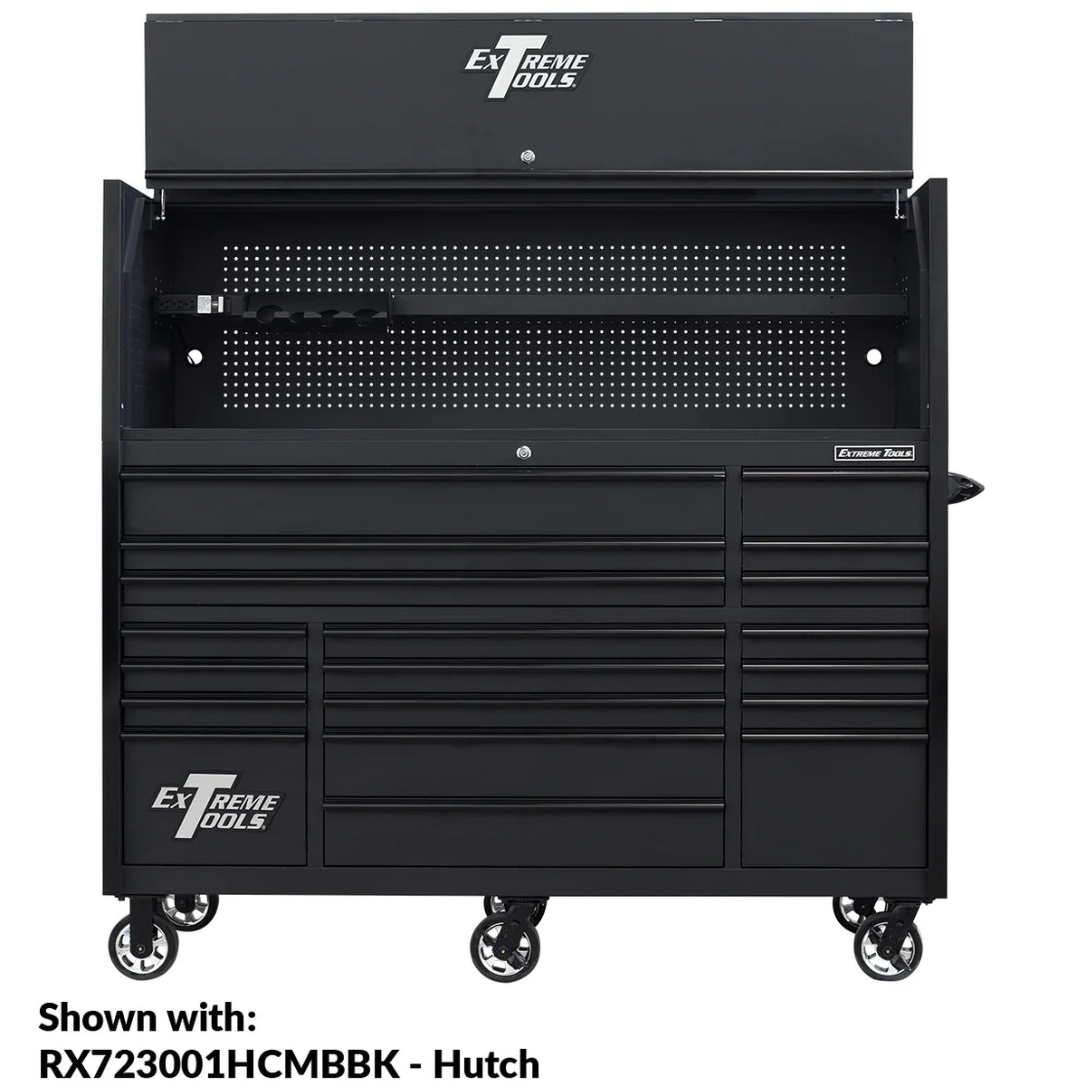 Extreme Tools 72-in x 30-in 19-Drawer Roller Cabinet With 250 lb Drawer Slides - RX723019RC-250