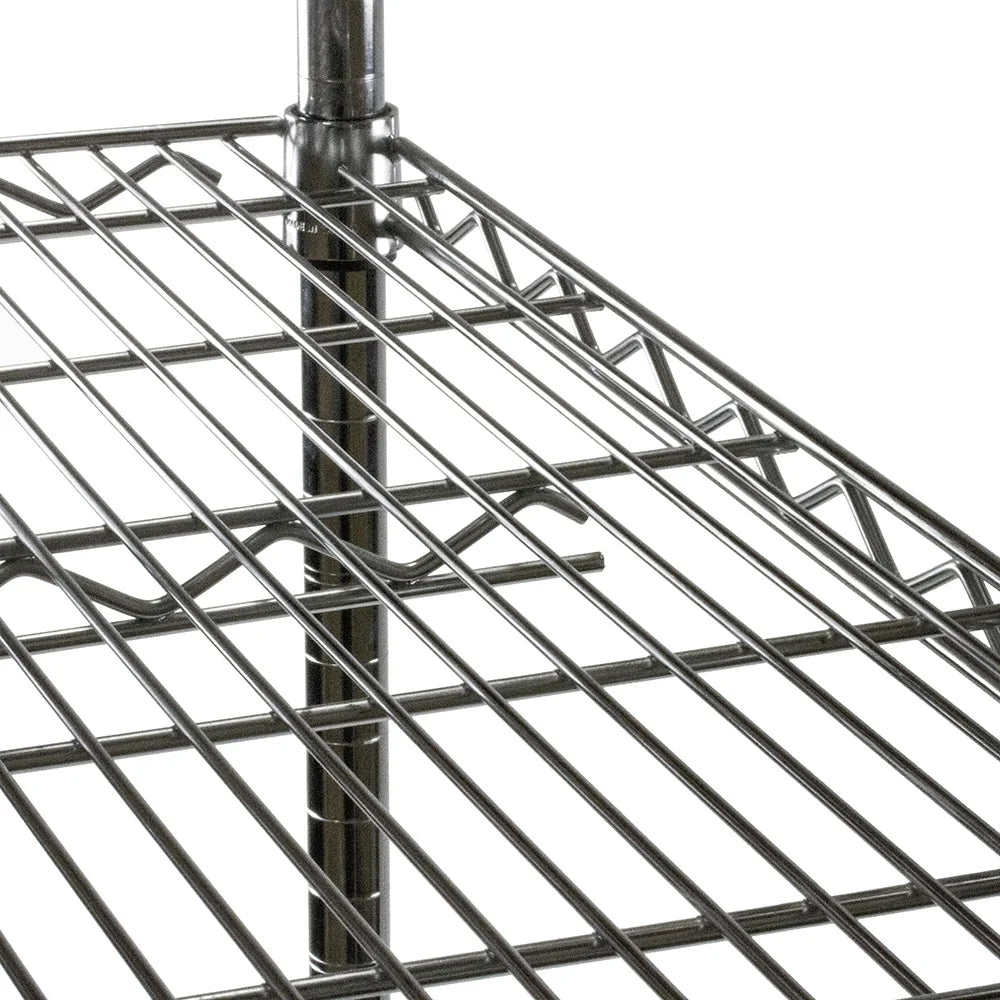 Shelving Inc. 18" d x 18" w Chrome Wire Shelving with 3 Shelves