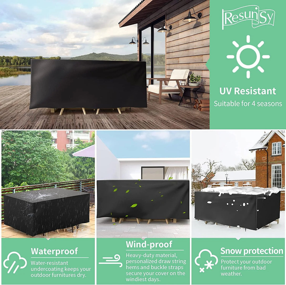 Patio Furniture Covers Waterproof,71 x 47 x 30 inch outdoor furniture cover waterproof,Dinosam Durable Outdoor Furniture Cove