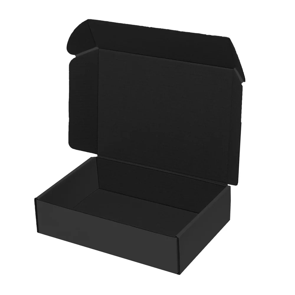 UCANPACK All Black Mailer Box 22 x 18 x 2.75" - 25 Pack Deluxe Mailer Boxes for Small Business Packaging Boxes - Made in USA