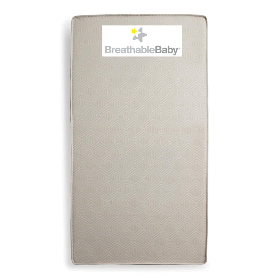 BreathableBaby EcoCore 300 2-Stage Dual-Sided Crib Mattress - Firm for Infants. Softer for Toddlers - Non-Toxic. Water & Stain Resistant. No VOCs or Chemicals. No Foam or Latex - 52 x 28 x 6