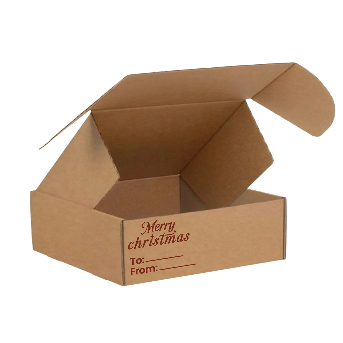 Ucanpack Christmas Shipping Boxes 10 x 5 x 3" - Xmas New Year Printed Holiday Mailing Boxes - Holiday Shipping Box Made In US