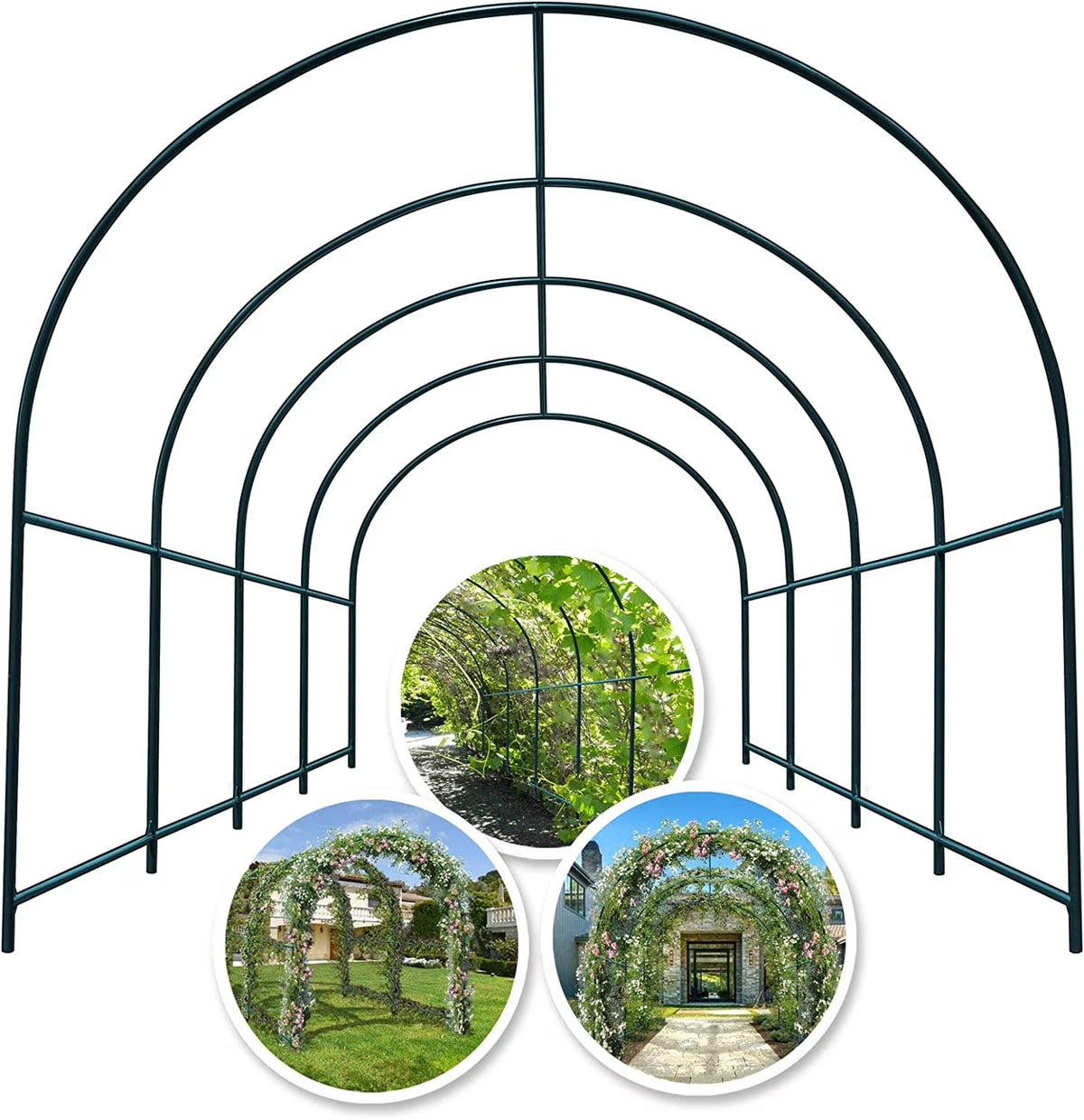 YardGrow Large Garden Support Arch Frame Climbing Plant Arch Arbor for Various Climbing Plant Roses Vines Birthday Wedding Pa