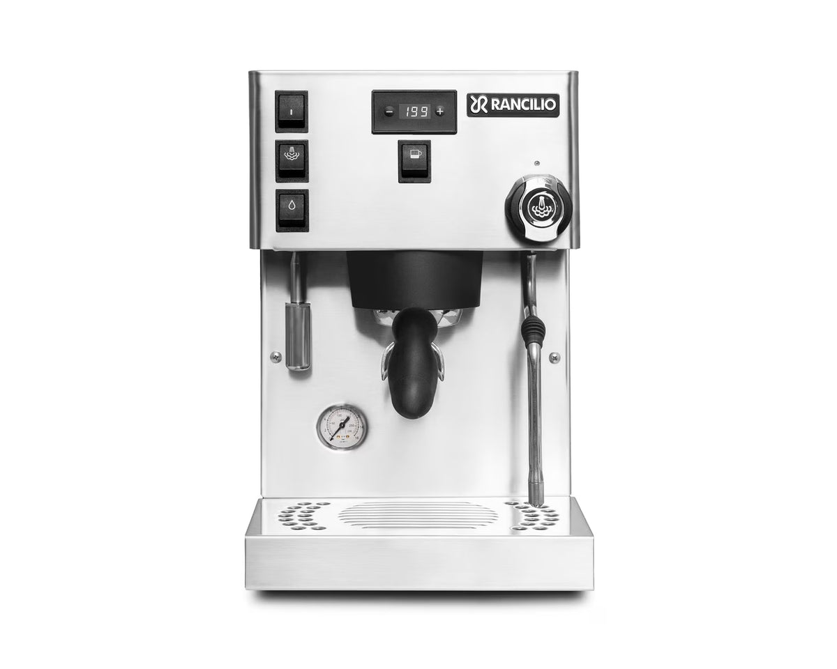 Rancilio Silvia Pro X Espresso Machine - Dual Boiler - PID Control - Shot Timer - (White)