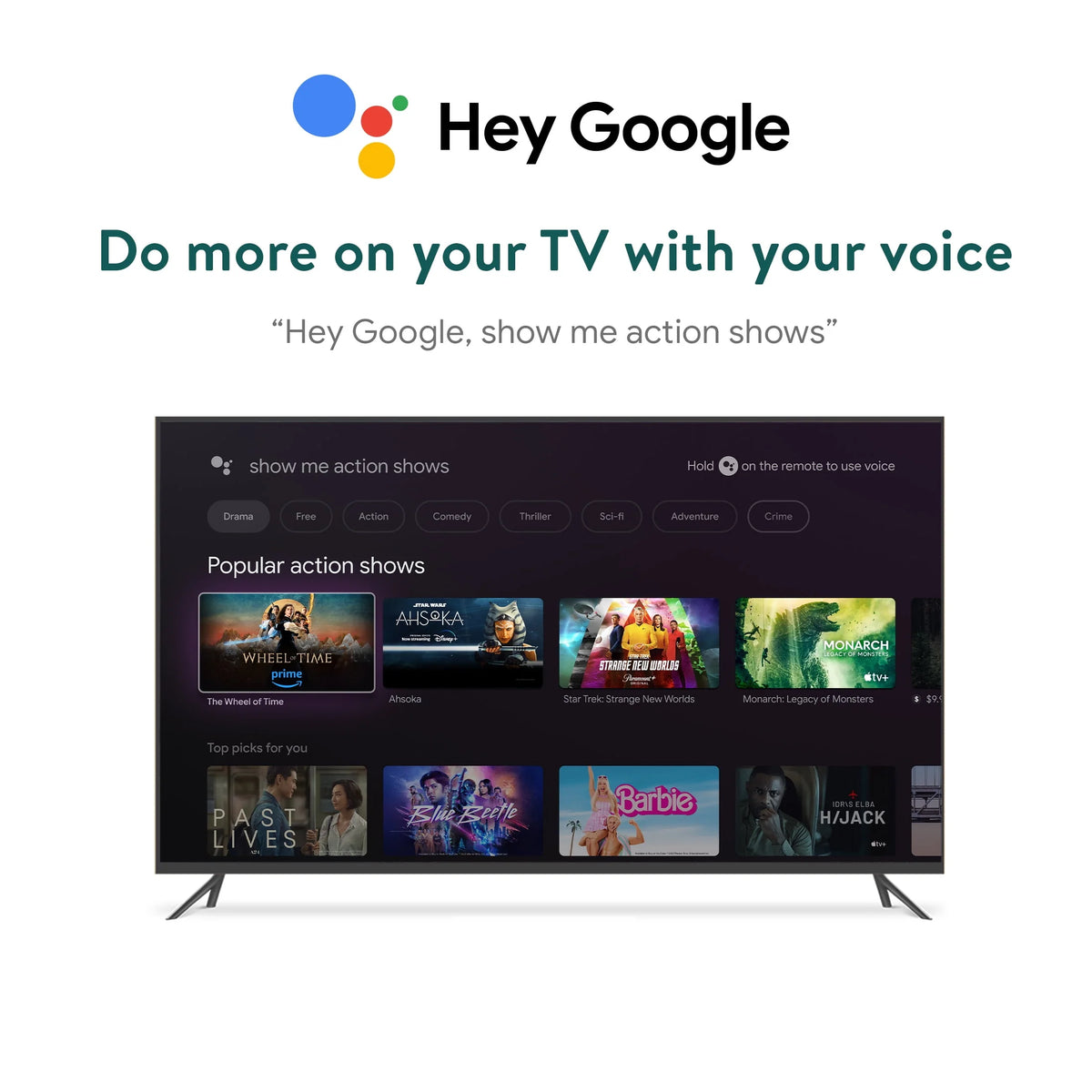 Onn. 4K Pro Streaming Device with Google TV, 4K UHD, Dolby Vision & Atmos, Hands Free Voice Control, Wi Fi 6, Smart Hub