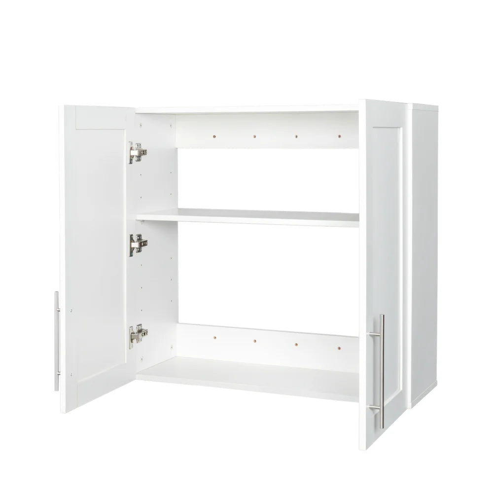 Stackable Wall Cabinet,Hanging Wall Mount Storage Cabinet with Adjustable Shelves and Doors,Sideboard Buffet Cupboard,Console