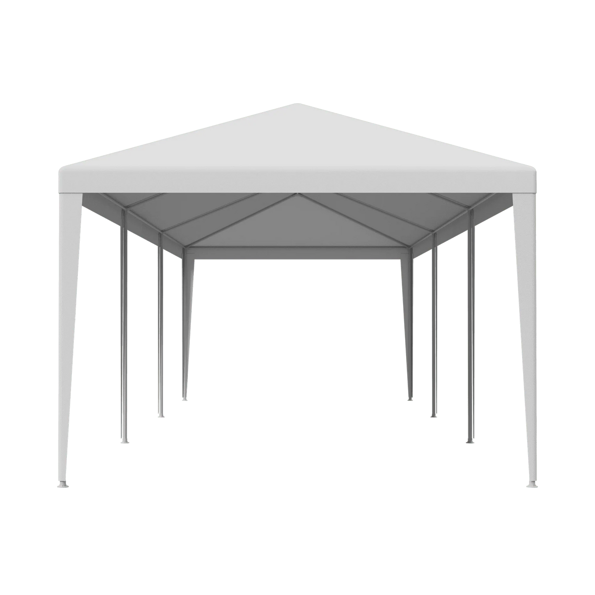 ZENSTYLE Patio Wedding Party Tent Set White Waterproof Canopy - 10 x 30' White