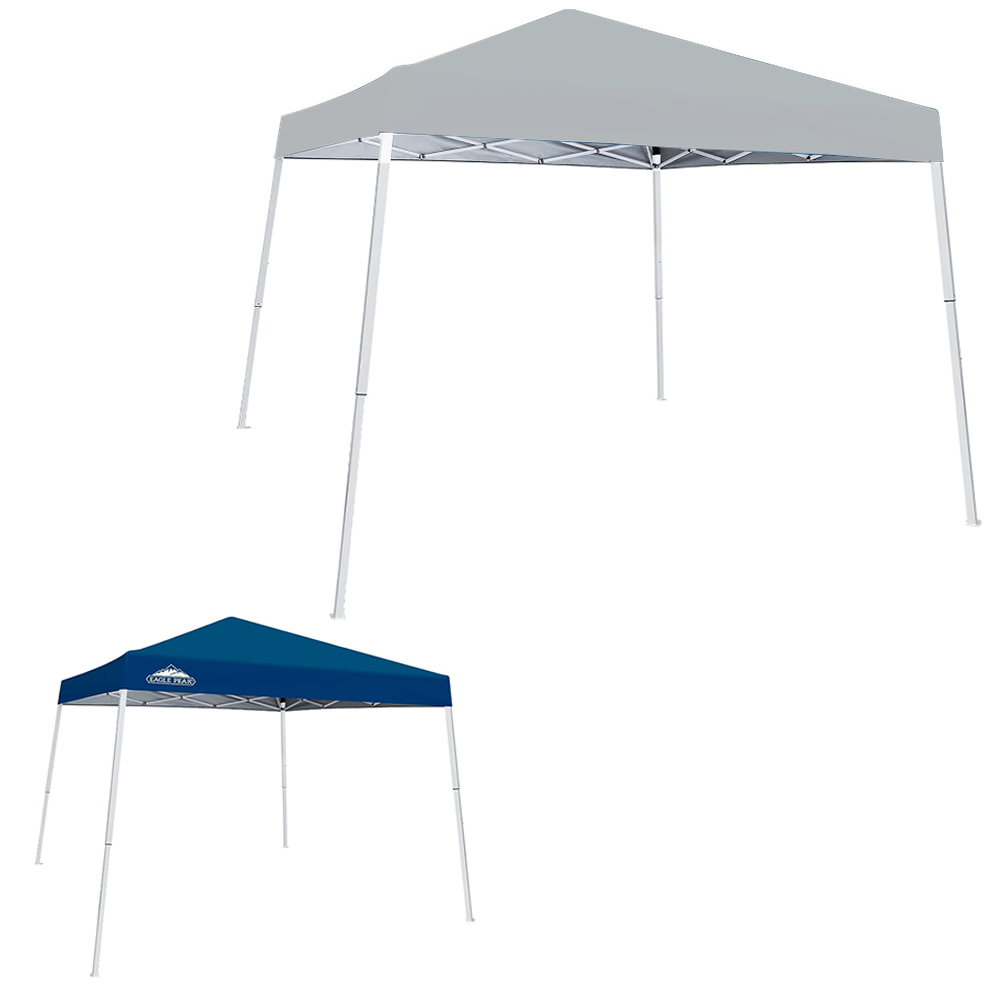 Garden Winds Custom Fit Replacement Canopy Top Cover Compatible with The Eagle Peak Base 10' X 10', Canopy Top 8' X 8' Slant