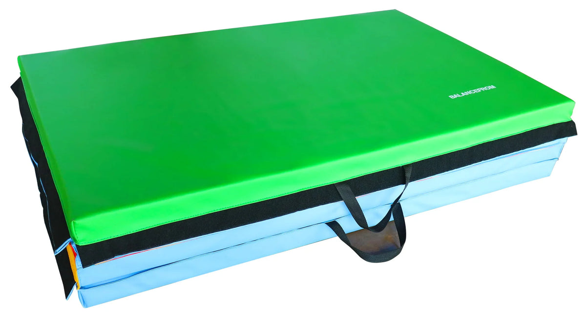 BalanceFrom All-Purpose 4 Ft. x 10 Ft. x 2 In. Extra Thick High Density Anti-Tear Gymnastics Flooring Gym Folding Exercise Ae
