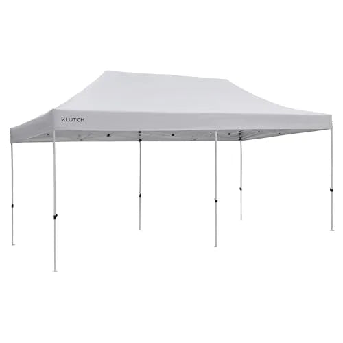 Klutch Tent Canopy Top Replacement 20ft. x 10ft., Commercial Strength, White