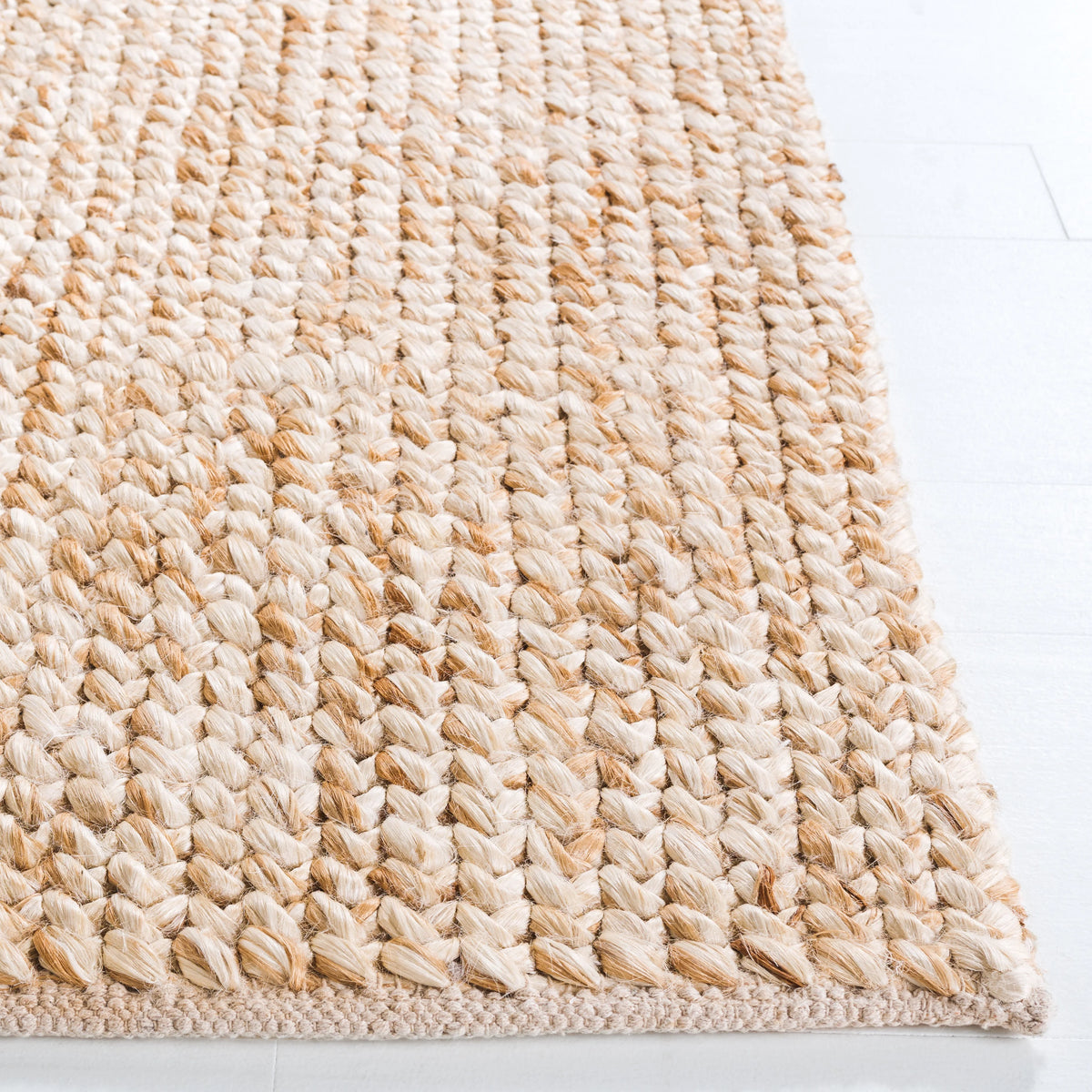 SAFAVIEH Natural Fiber Alayna Solid Area Rug, Natural/Bleach, 8' x 10'