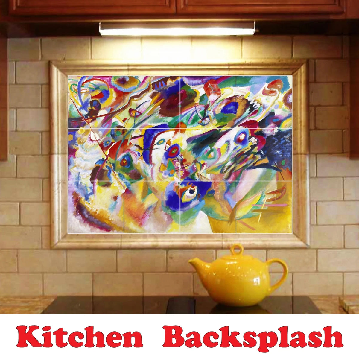 Ceramic Tile Mural-Katsushika Hokusai Ukiyo-E Tile Mural House Renovations Idea. 25.5" w x 17" h using (24) 4.25 x 4.25 ceram