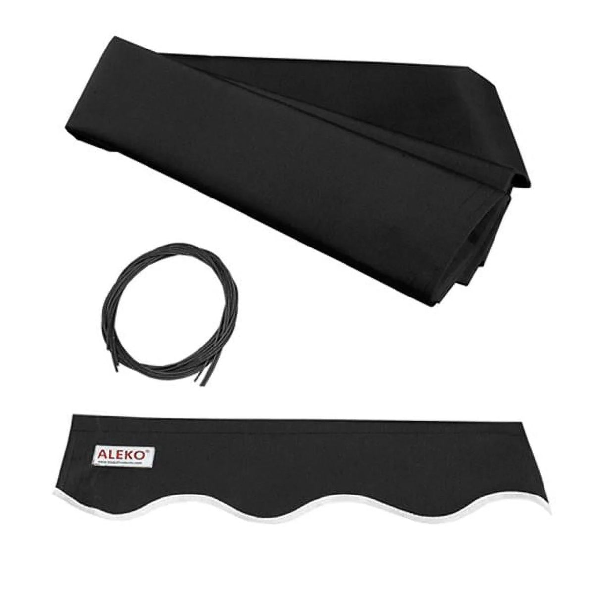 ALEKO Awning Fabric Replacement for Retractable Awning, 8 x 6.5 Ft, Black Color
