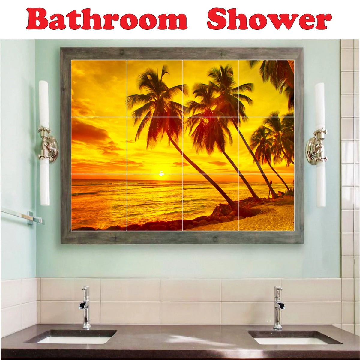 Ceramic Tile Mural-Utagawa Hiroshige Ukiyo-E Tile Mural Home Renovations Design Idea. 17" w x 25.5" h using (24) 4.25 x 4.25