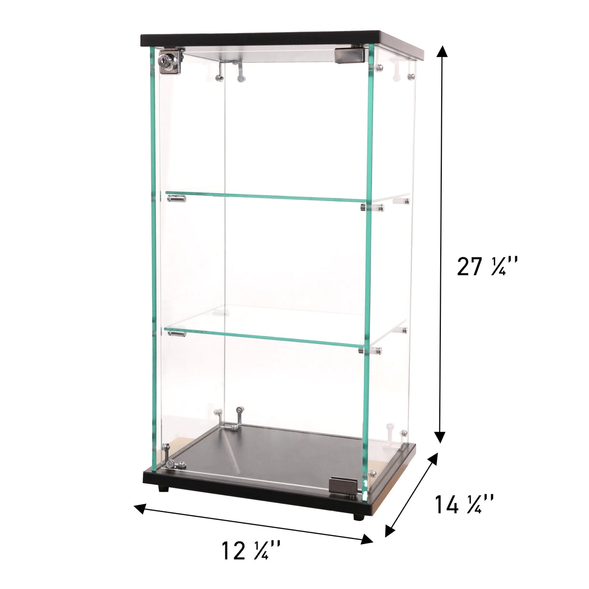 SSWBasics Infinity Countertop Glass Display Case (Ready to Assemble) - 12-1/4"W x 14-1/4"D x 27-1/4"H - Showcase Cabinet Book