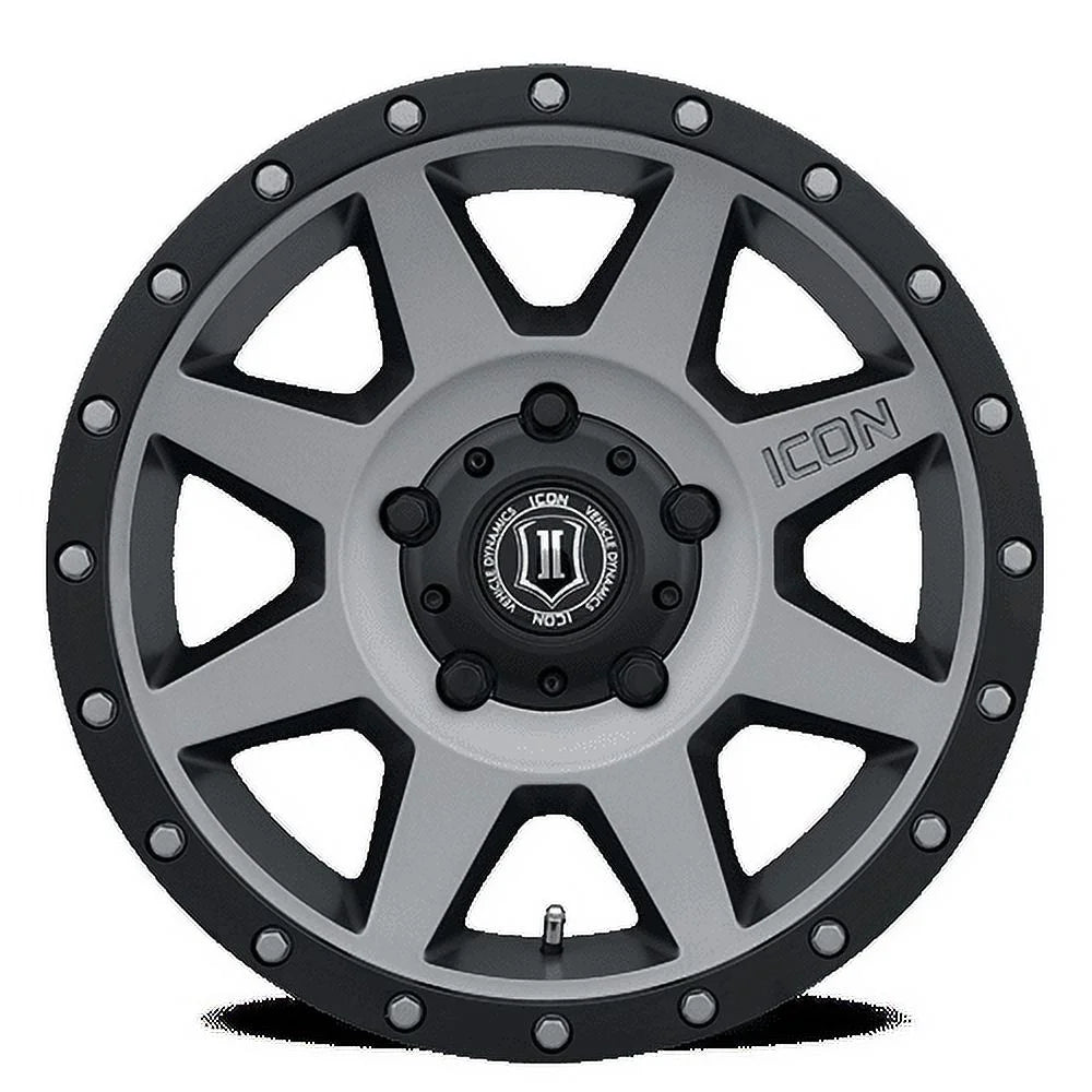 Icon Vehicle Dynamics 1818905560TT ICON ALLOYS REBOUND TITANIUM -18 x 9/5 x 150/25MM/6IN BS Fits select: 2007-2021 TOYOTA TUN