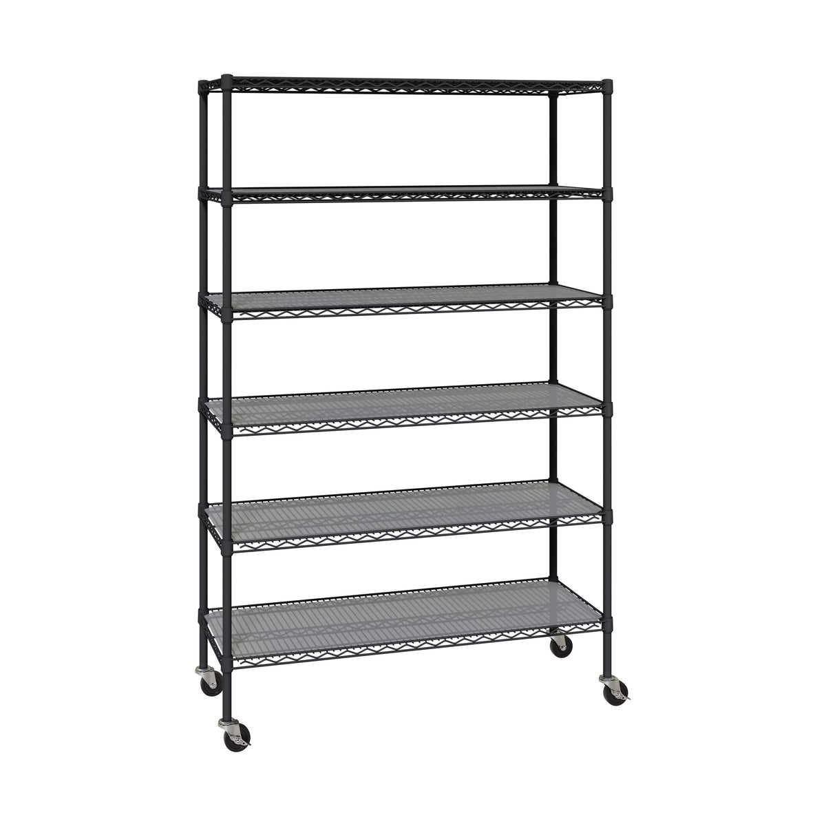 Seville Classics Solid Steel Wire Shelving Storage Unit Adjustable Shelves Organizer Rack, for Home, Kitchen, Office, Garage,