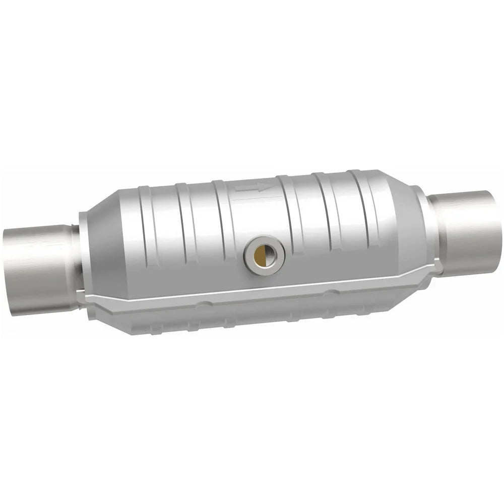 MagnaFlow Conv Univ 2.5in Inlet/Outlet Center/Center Round 11in Body L x 5.125in W x 15in Overall L Fits select: 1997-2020 FO