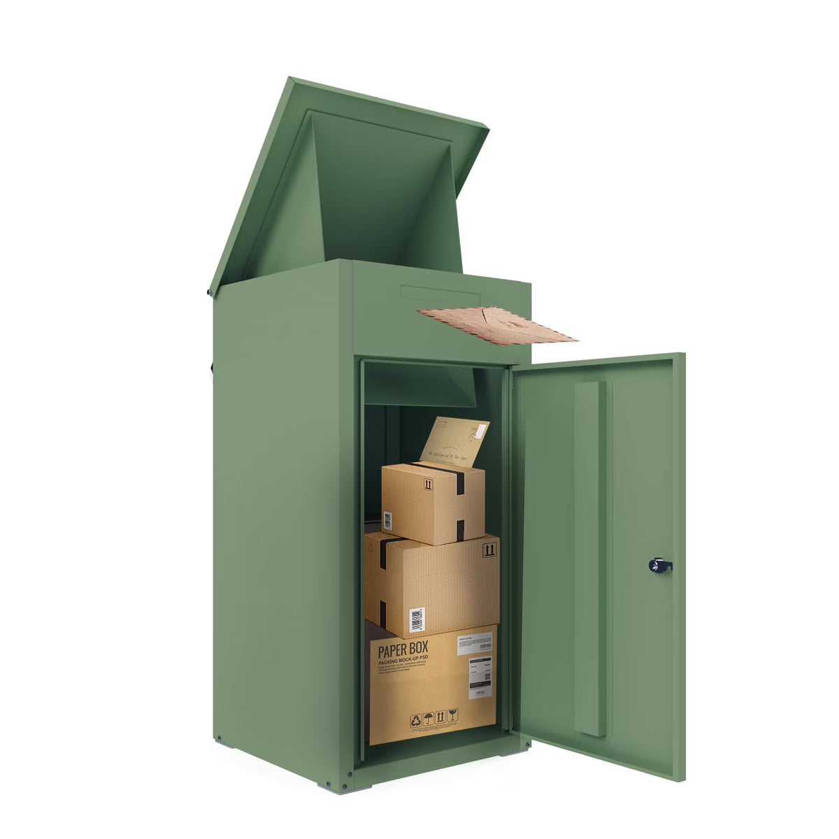 AECOJOY Package Delivery Boxes for Outside Parcel Drop Box Outdoor Storage Box Wall Mounted Express Mail Package Delivery Box